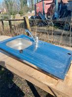 Pombak wastafel, Ophalen, Gebruikt, Inox, Wastafel
