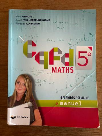 CQFD MATHS 5e, Livres, Enlèvement ou Envoi, Utilisé, Secondaire, De boeck