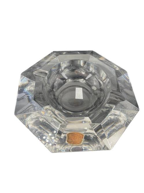 Witte kristallen asbak van Val Saint Lambert, Antiek en Kunst, Antiek | Glaswerk en Kristal, Ophalen of Verzenden