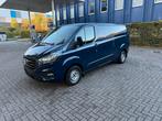 FORD TRANSIT CUSTOM 2.0 TDCI 2020 104000KM AC KEURING EURO6D, Auto's, Voorwielaandrijving, Stof, Euro 6, Blauw