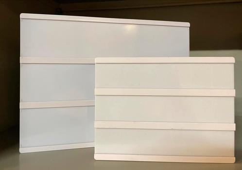 2 lightboxen 15cmx20cm en 22cmx30cm, Huis en Inrichting, Woonaccessoires | Tekstborden en Spreuken, Zo goed als nieuw, Ophalen