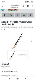 Sonik hengels en foudraal, Watersport en Boten, Hengelsport | Karpervissen, Ophalen of Verzenden, Zo goed als nieuw, Werphengel