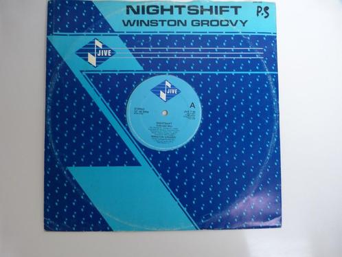 Winston Groovy  Nightshift 12" 1985, CD & DVD, Vinyles Singles, Utilisé, Maxi single, Dance, 12 pouces, Enlèvement ou Envoi