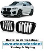 Grill Nieren Glans Zwart Dubbel Spijl Voor Bmw X3 G01 X4 G02, Auto diversen, Tuning en Styling, Verzenden