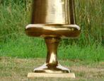 Grote bloempot - vaas - bokaal - goudkleur - alu, 25 tot 40 cm, Rond, Nieuw, Metaal