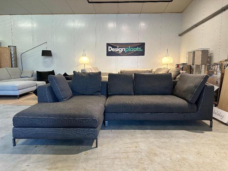 ZGAN B&B Italia Ray Canapé d'angle Anthracite - PN: 14 999 €, Maison & Meubles, Canapés | Salons, Comme neuf, Banc d'angle, Trois personnes