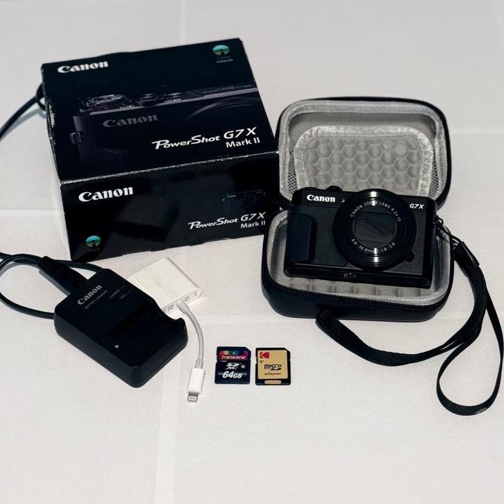 CANON G7X MARK ii NEUF + carte SD, Audio, Tv en Foto, Fotocamera's Digitaal, Zo goed als nieuw, Compact, Canon, Ophalen of Verzenden