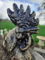 PRACHTIGE BRONS GEPATINEERDE GIETIJZEREN HAAN, Tuin en Terras, Tuinbeelden, Ophalen of Verzenden, Nieuw, Overige materialen, Dierenbeeld