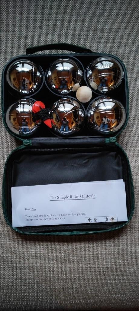 pétanque - JEU DE BOULES - comme neuf !, Sports & Fitness, Bowling, Comme neuf, Autres types, Enlèvement