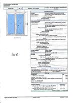 châssis pvc double ouvrant, Bricolage & Construction, Synthétique, Enlèvement, Vitre comprise, 150 à 225 cm