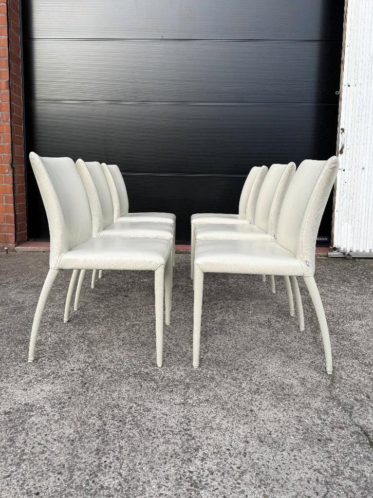 6x Jori Mikono stoelen, Huis en Inrichting, Stoelen, Zo goed als nieuw, Vijf, Zes of meer stoelen, Leer, Overige kleuren, Ophalen of Verzenden