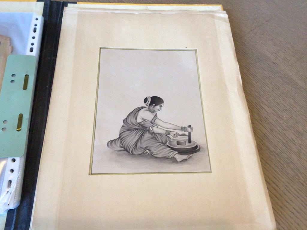 Indiase miniatuur pentekening, Ophalen of Verzenden