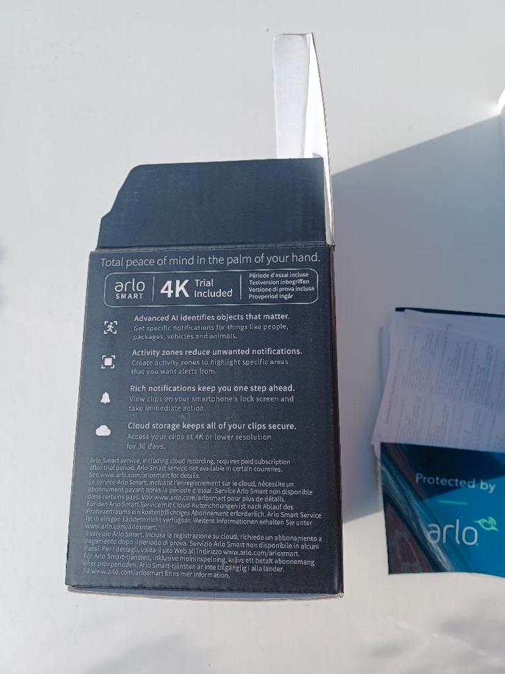 Arlo Ultra 2 Spotlight Camera (Zwart), Audio, Tv en Foto, Videobewaking, Nieuw, Buitencamera, Ophalen