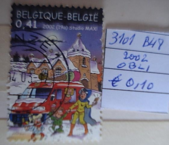 Belgique 3101 (O) BL48, Envoi, Affranchi, Oblitéré
