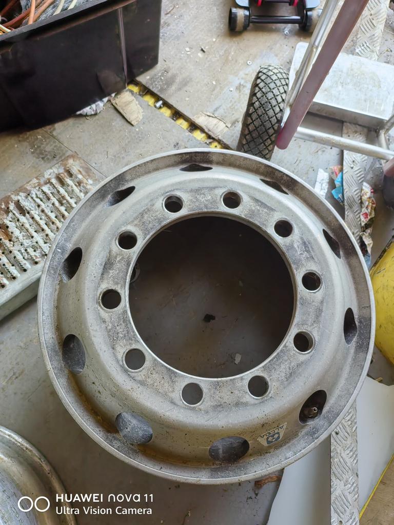 22,5 alu velgen 9J, Ophalen