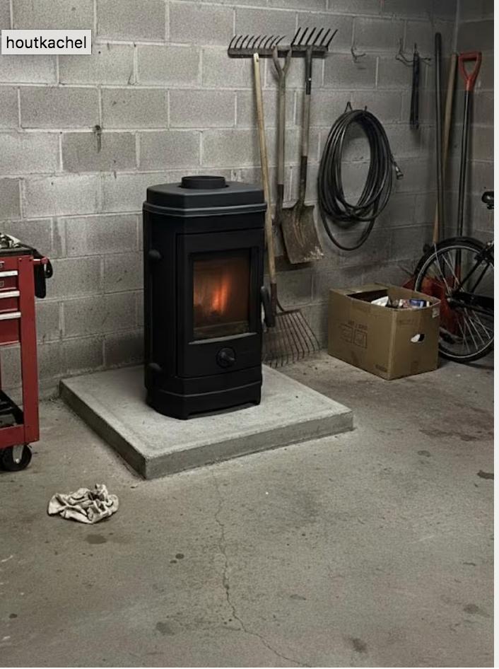 houtkachel 7kW, Huis en Inrichting, Kachels, Gebruikt, Houtkachel, Ophalen