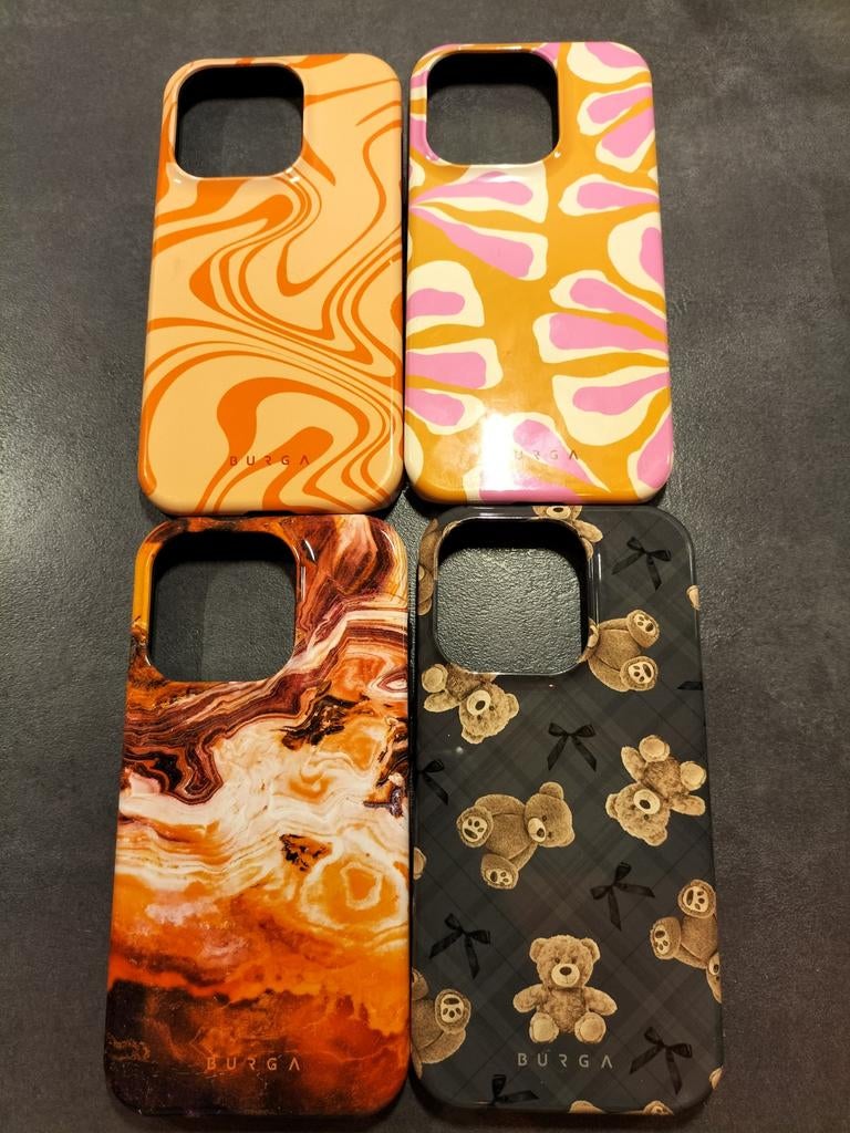 iPhone 15 pro hoesjes BURGA: 40 euro /stuk, Ophalen, IPhone 15