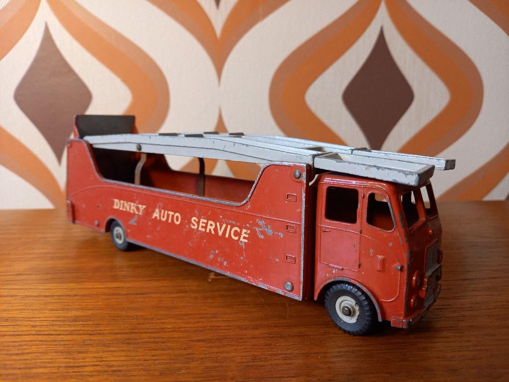 Dinky Supertoys car carrier with trailer, Enlèvement ou Envoi, Utilisé