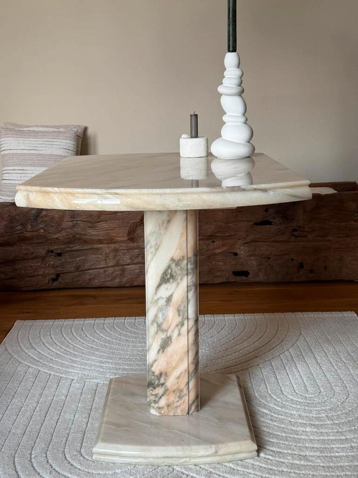 UNIEK vintage marmer Kwarsiet salon/sidetable NIEUW, Huis en Inrichting, Tafels | Salontafels, Nieuw, Ophalen