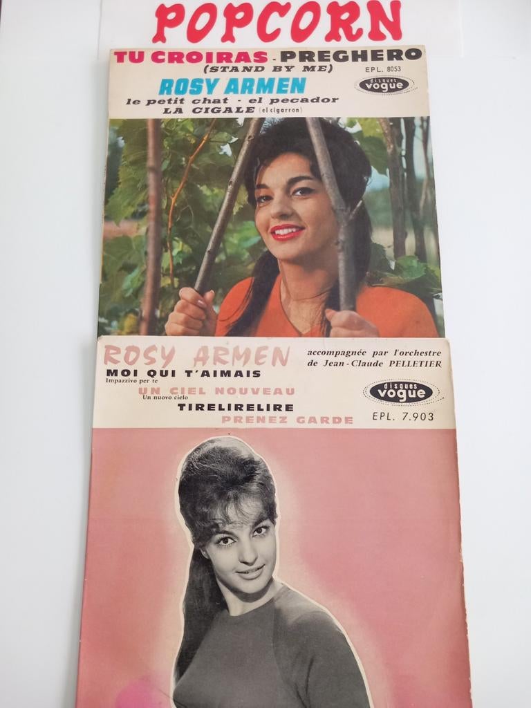 ROSY ARMEN. POPCORN OLDIES 60s. 2 X EP 45T, EP, EP