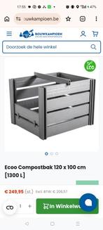 Nieuwe ecoo compostbak 120 x 100 cm met aanbouwmodule, Jardin & Terrasse, Stockage & Armoires de jardin, Enlèvement