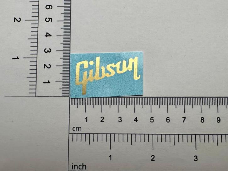 Stickers Gibson Restoration (toboggan aquatique) dorés, Musique & Instruments, Instruments à corde | Autre, Neuf, Autres types