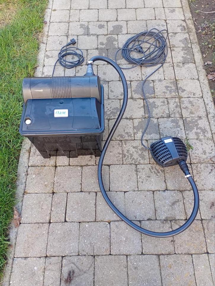 Oase vijverfilter met uv lamp en bijhorende pomp, Tuin en Terras, Vijver-toebehoren, Zo goed als nieuw, Vijverfilter, Ophalen