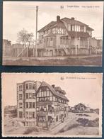 Koksijde/Sint-Idesbald: 2 oude postkaarten, Verzamelen, Ophalen of Verzenden