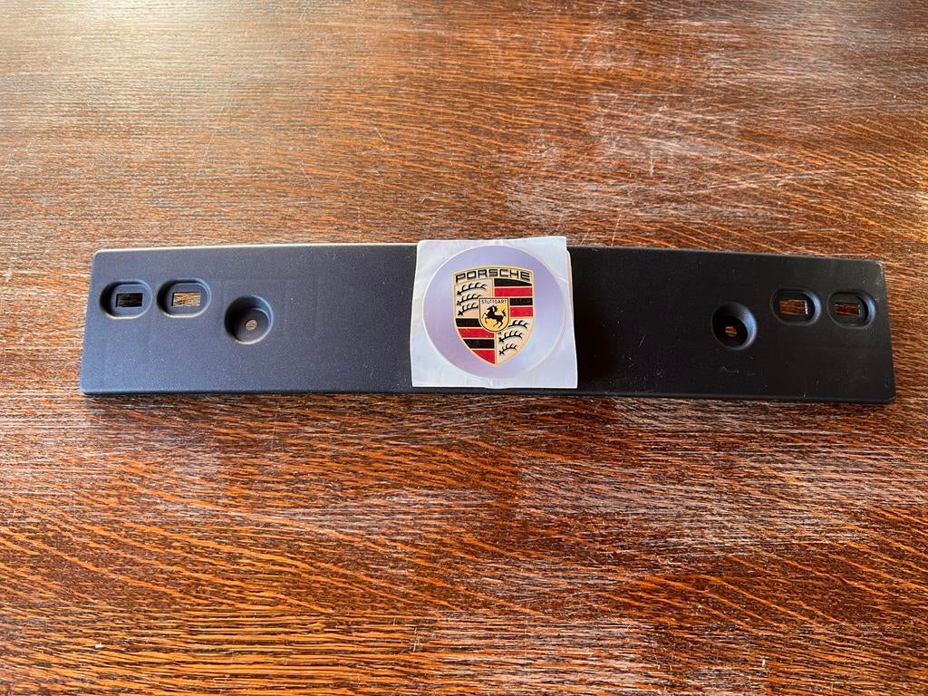 PORTE PLAQUE D’ORIGINE PORSCHE, Enlèvement, Avant, Porsche, Porte