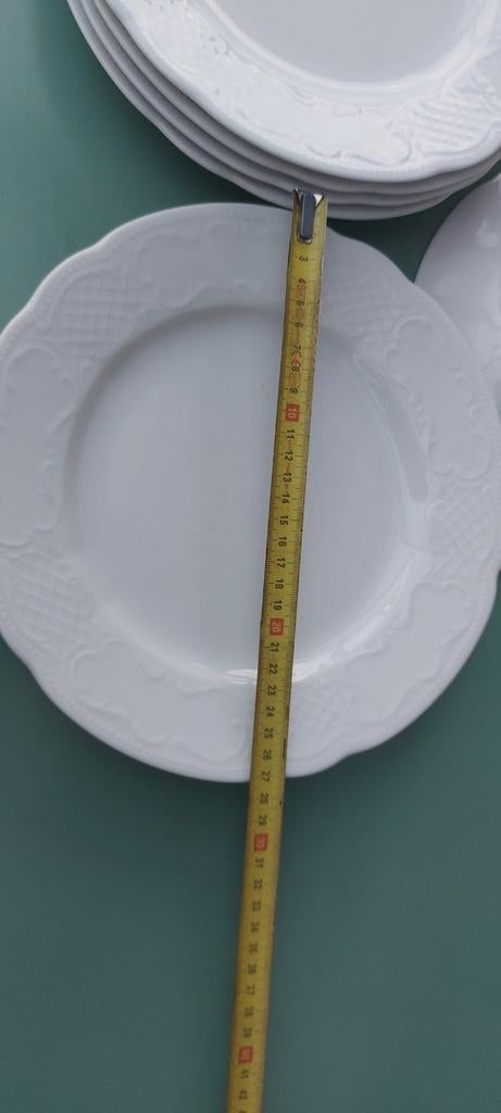 feltmann 6 witte borden 27cm, Huis en Inrichting, Keuken | Servies, Ophalen, Bord(en)