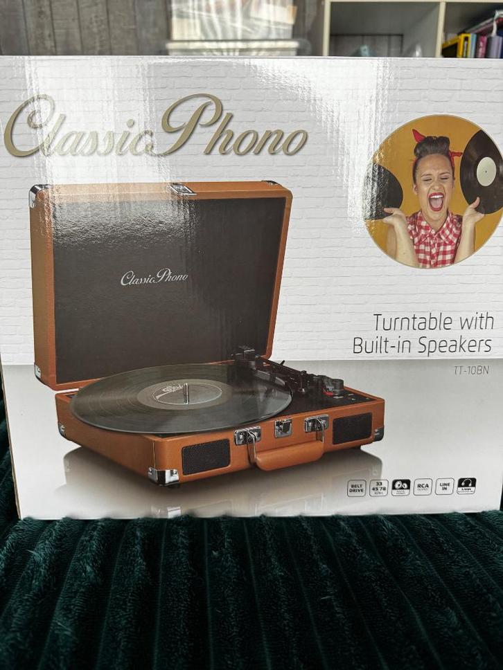 Vinyl platenspeler koffer - Classic Phono, Audio, Tv en Foto, Platenspelers, Zo goed als nieuw, Platenspeler, Overige merken, Ophalen