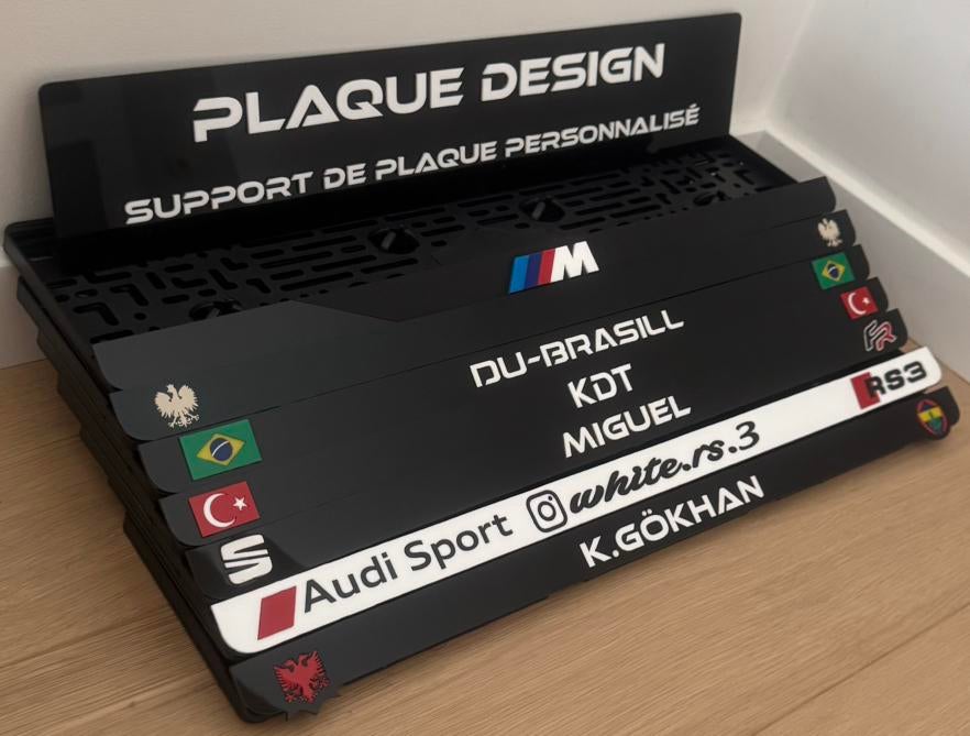 Support de plaque personnalisé, Enlèvement ou Envoi