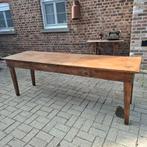Prachtige antieke franse cafetafel 220 cm L , eik, Antiek en Kunst, Ophalen