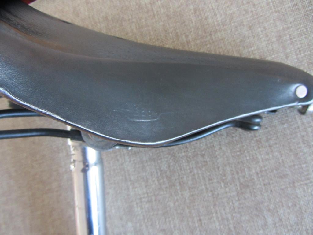 Brooks lederen zadel bruin, in prachtige st, Fietsen en Brommers, Ophalen, Zadel