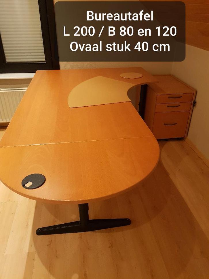 Bureautafel incl dossierkast, Huis en Inrichting, Bureaus, Ophalen