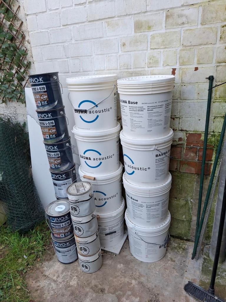 Seaux BASWA acoustic (enduit acoustique)
Peintures EVO-K (bo, Maison & Meubles, Seaux