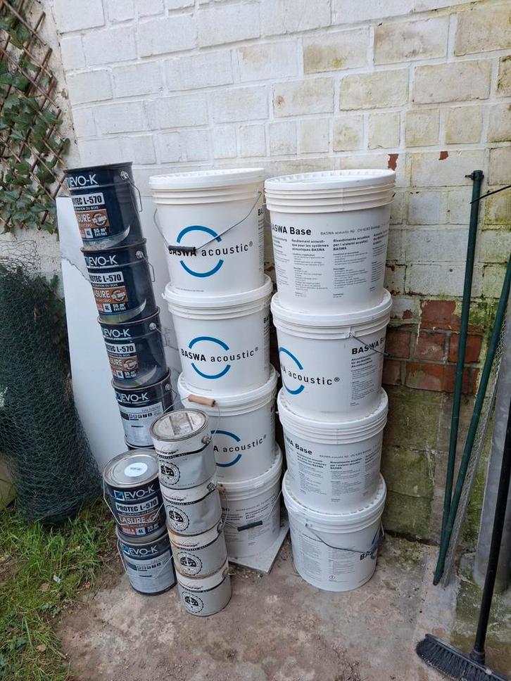 Seaux BASWA acoustic (enduit acoustique)
Peintures EVO-K (bo, Maison & Meubles, Seaux