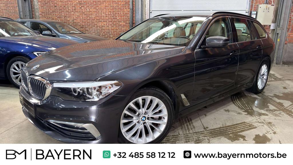 BMW 518 dA Automaat Navi Leder LED Trekhaak Luxury Line, Auto's, BMW, 135 pk, Beige, 4 cilinders, 1760 kg