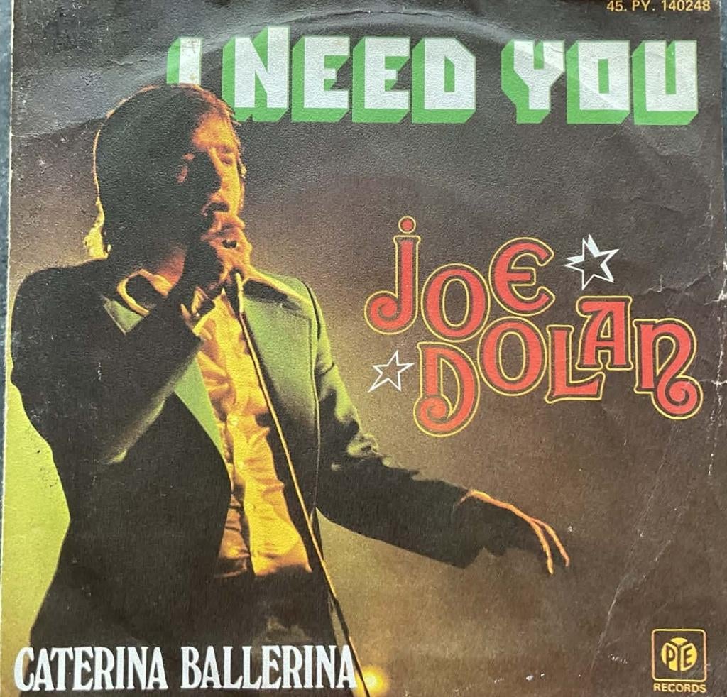 Joe Dolan "I Need You", Overige genres, Single, Ophalen of Verzenden, Beschermende buitenhoes