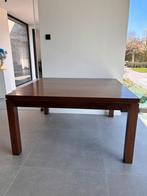 Houten eettafel voor 8 personen, 100 à 150 cm, Cinq personnes ou plus, Carré, 100 à 150 cm