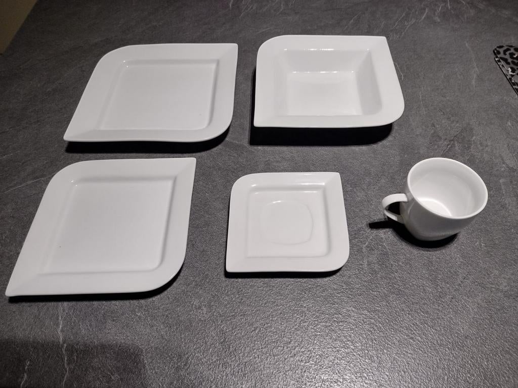 6 delig servies, Ophalen