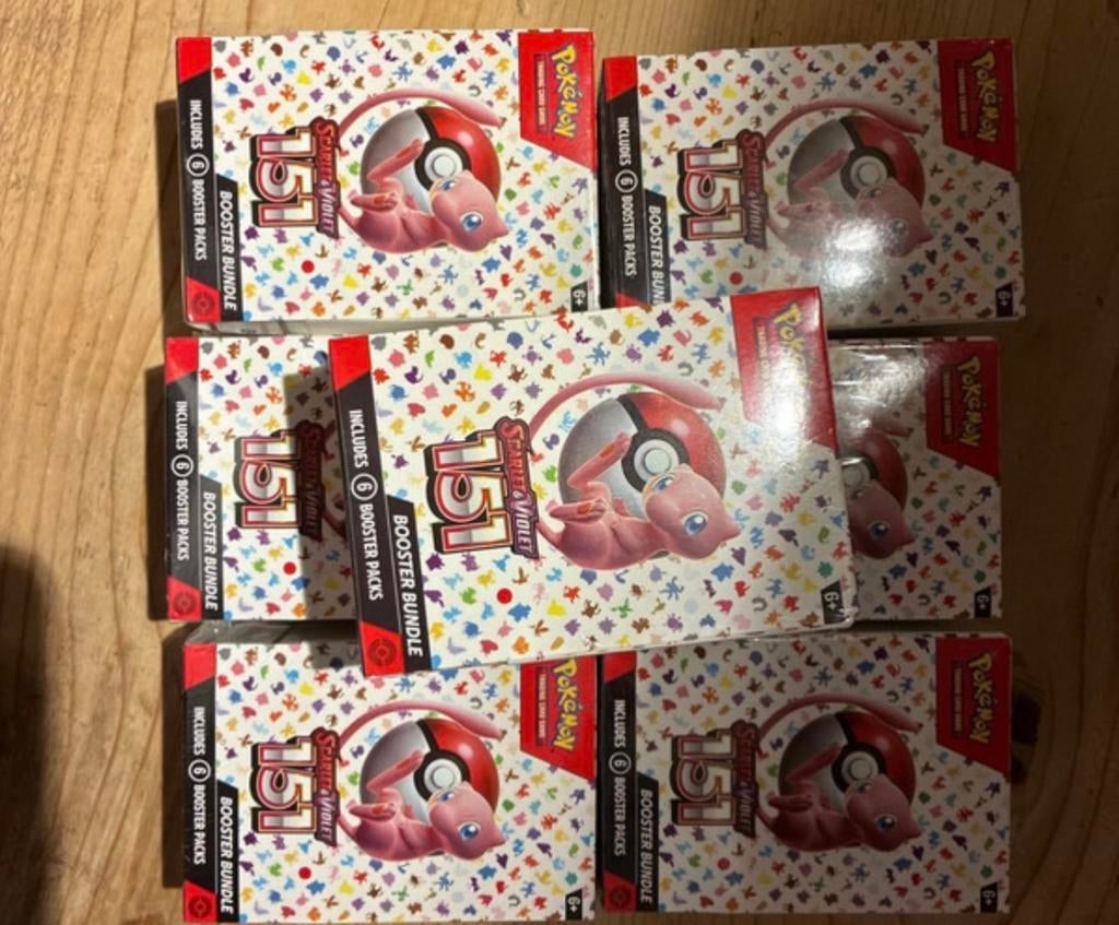 7 Pokémon Scarlet & Violet 151 Booster Bundle (EU)  sealed, Ophalen