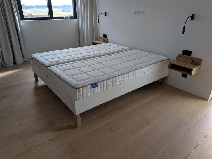 Lit 180 X 200 cm cadre Alu, Huis en Inrichting, Slaapkamer | Bedden, 90 cm, 200 cm, Verstelbaar