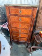 Antieke ladekast in fineerhout, Antiek en Kunst, Ophalen