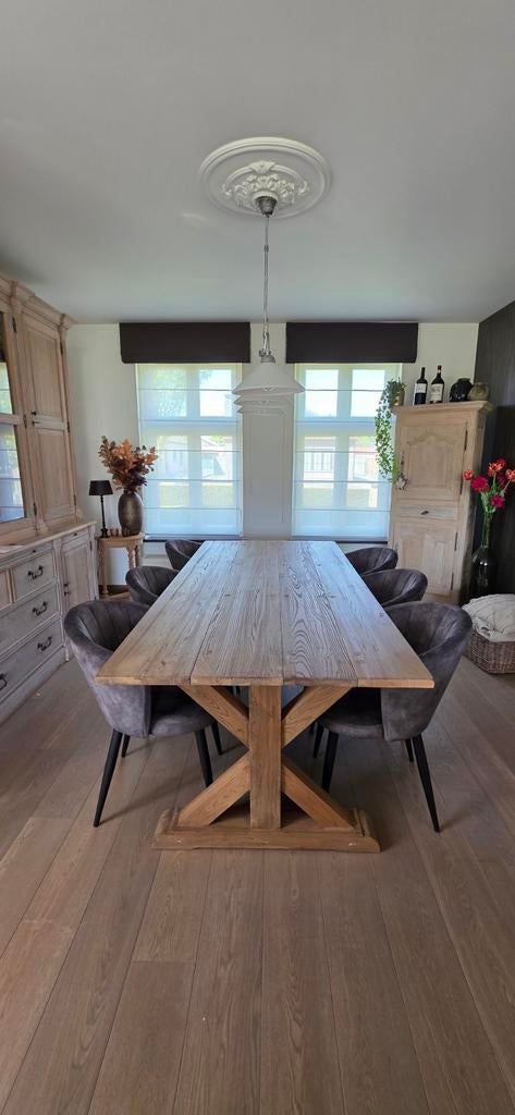Eettafel + 6 eetkamerstoelen, Huis en Inrichting, Tafels | Eettafels, Ophalen