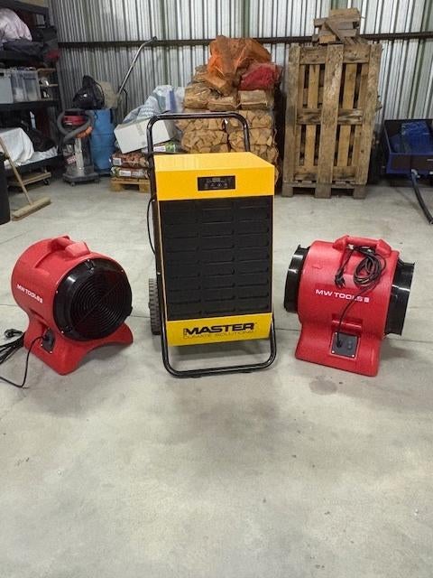Bouwdroger + 2 ventilatoren, Ophalen, Nieuw