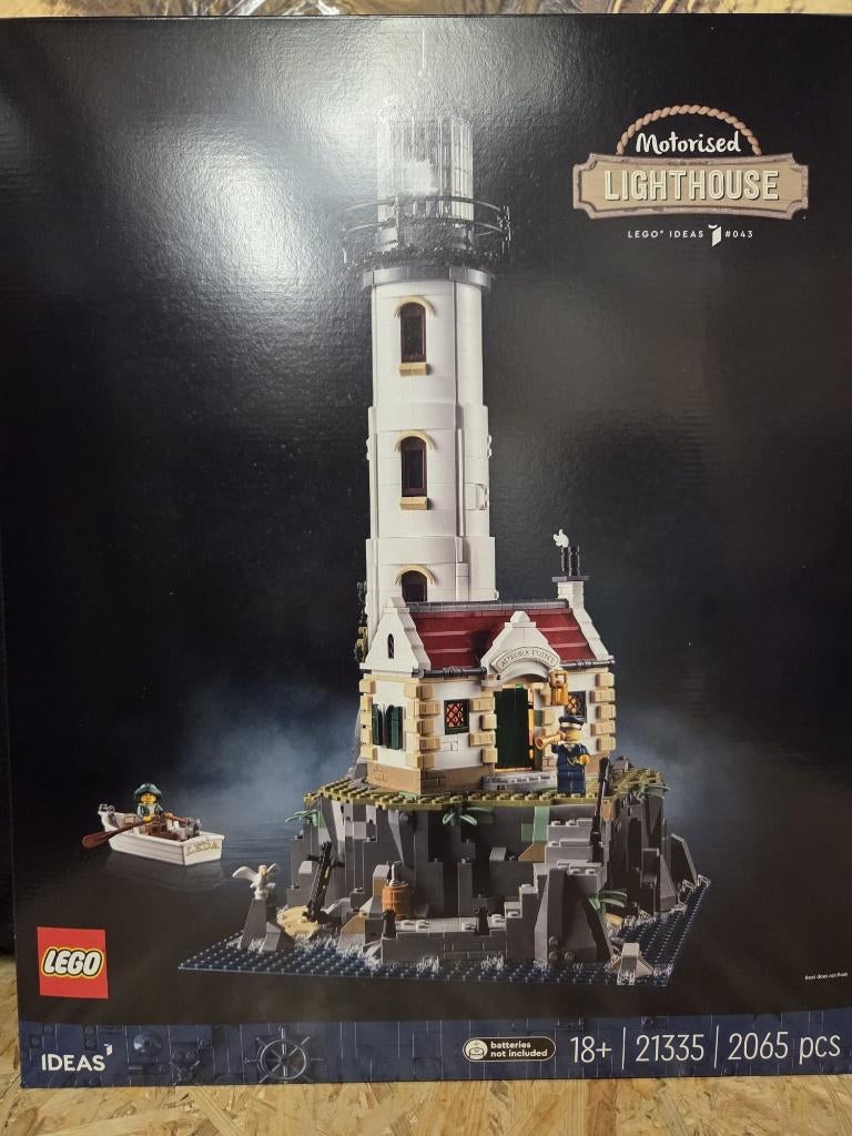 LEGO Ideas Gemotoriseerde vuurtoren (set 21335)., Lego, Nieuw, Ophalen of Verzenden, Ideas