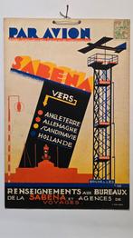 SABENA 1933 reclamekaart, Ophalen of Verzenden, Gebruikt, Reclamebord
