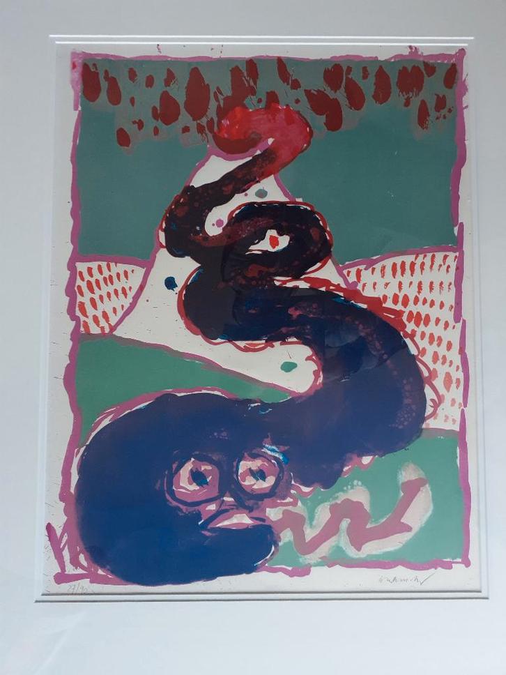 « Vulcanologies » - Pierre Alechinsky, Antiquités & Art, Art | Lithographies & Sérigraphies, Enlèvement