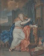 FRANSE SCHOOL / SAINTE-MARIE-MADELEINE GRAVURE 68x57cm KADER, Antiek en Kunst, Kunst | Etsen en Gravures, Ophalen of Verzenden